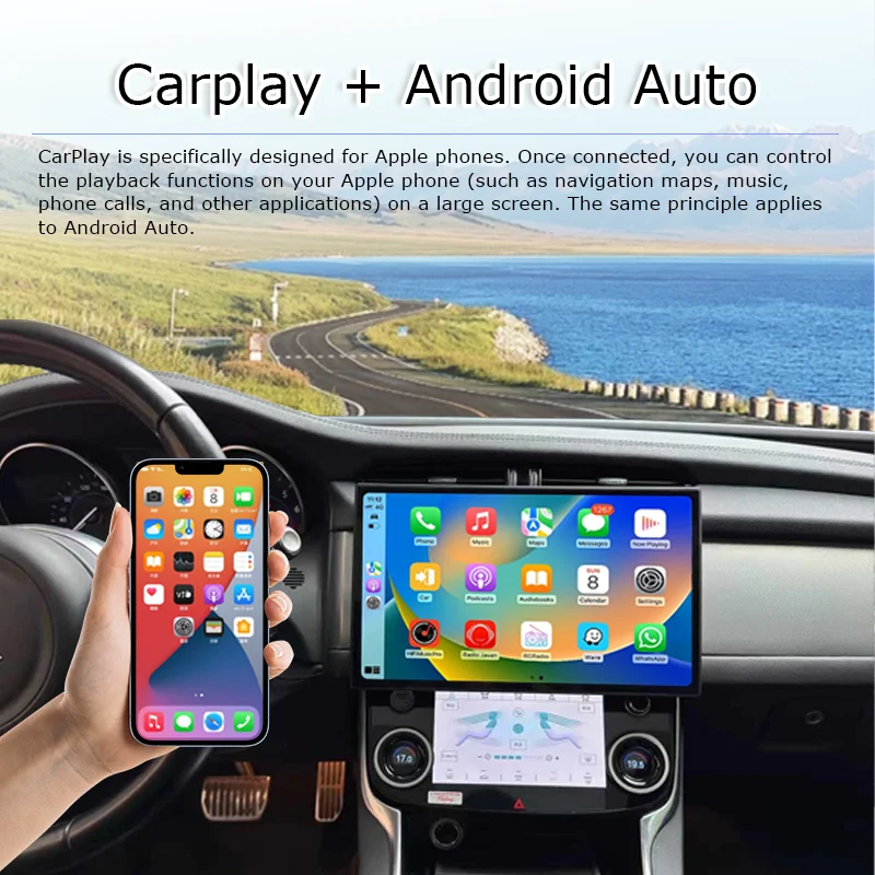 13,3 pulgadas para Jaguar XF XFL X260 2016-2019 Carplay Android Auto GPS navegación Radio reproductor Multimedia pantalla HD Original OEM