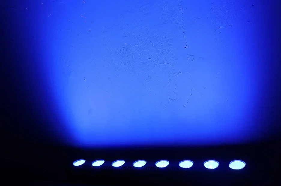 Luz Par de teñido DMX512 8x3W 4 en 1, iluminación de escenario profesional, haz de luz láser activado por sonido para DJ, para espectáculo de música, fiesta de baile