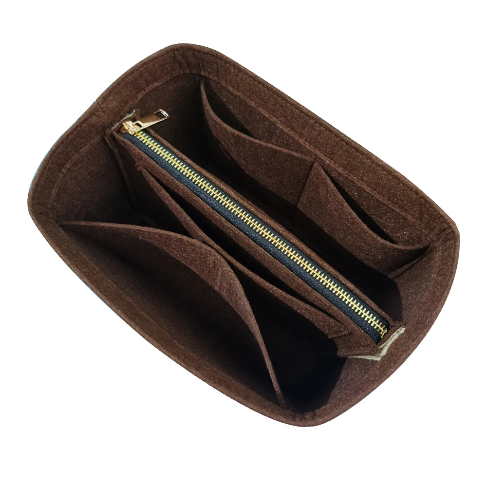 Handmade For Noe Series Noe BB Noe MM PetitNM Bucket Insert Bag Organizer Makeup Handbag Travel Inner Purse Boston Cosmetic Bags