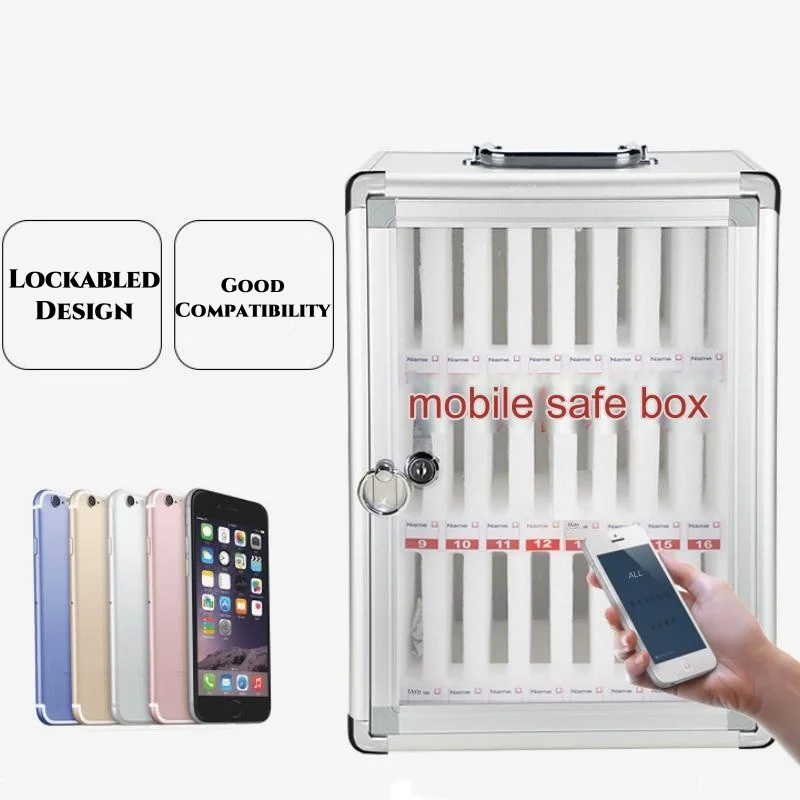 

Cell Phones Storage Cabinet Clear Pocket Chart Storage Locker Box 12 Slots