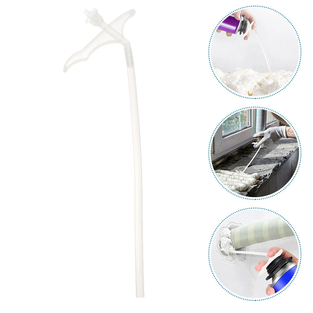 

10 Pcs Foam Hose Piping Nozzles Filler Tubes White Plastic Insulation Spray