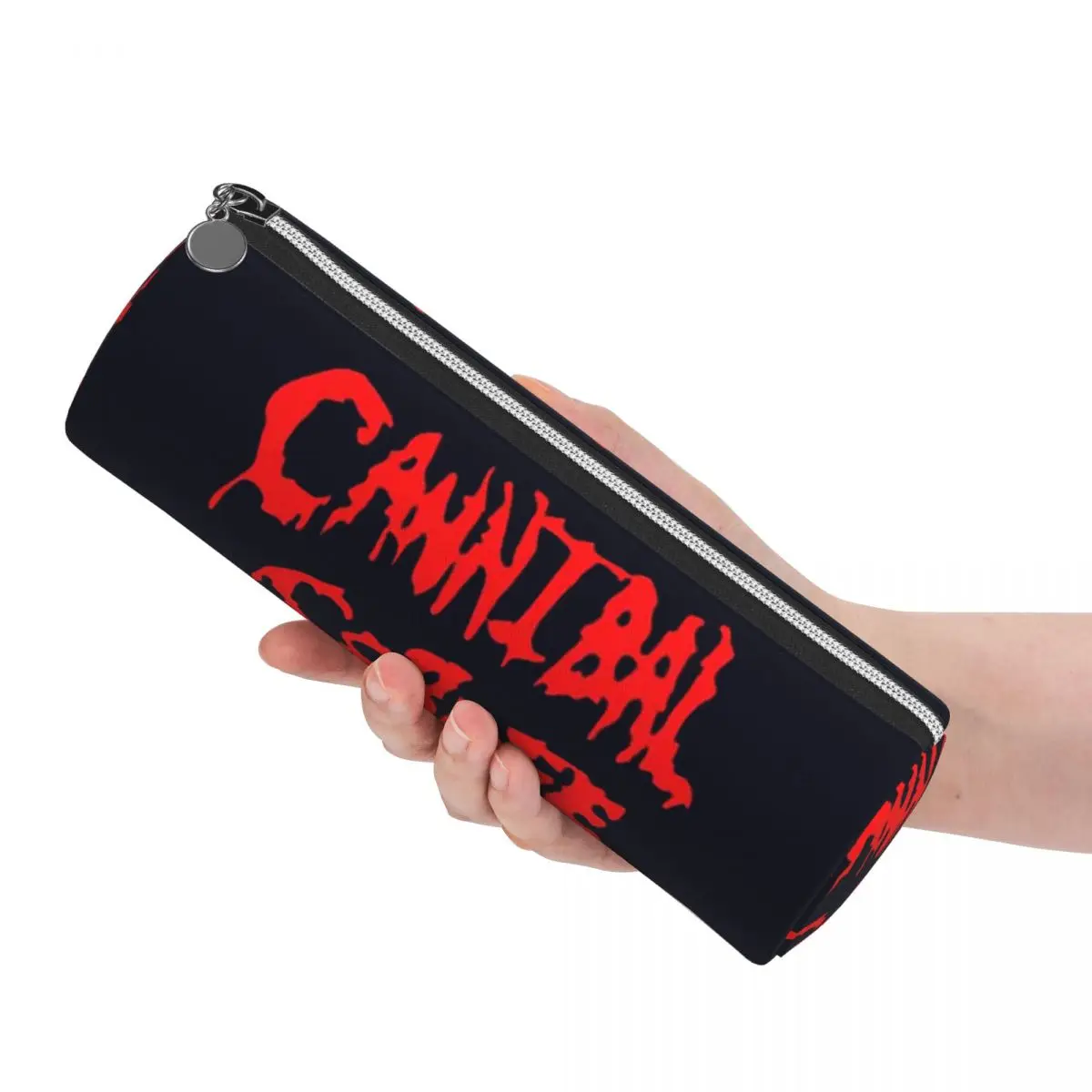 Cannibal Corpse Death Metal Band Pencil Cases Pencil Pouch Cylinder Pen Box Pencil Bag for Boy Girl School