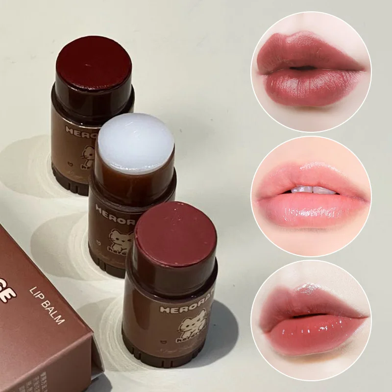 Herorange Lip Balm 3-Piece Set Hydrates and Moisturizes Lips, Reduces Lip Lines, and Provides Lip Care and Maintenance. Can Be Used as a Lipstick Base and Is Suitable for Winter Use as a Lip Balm.