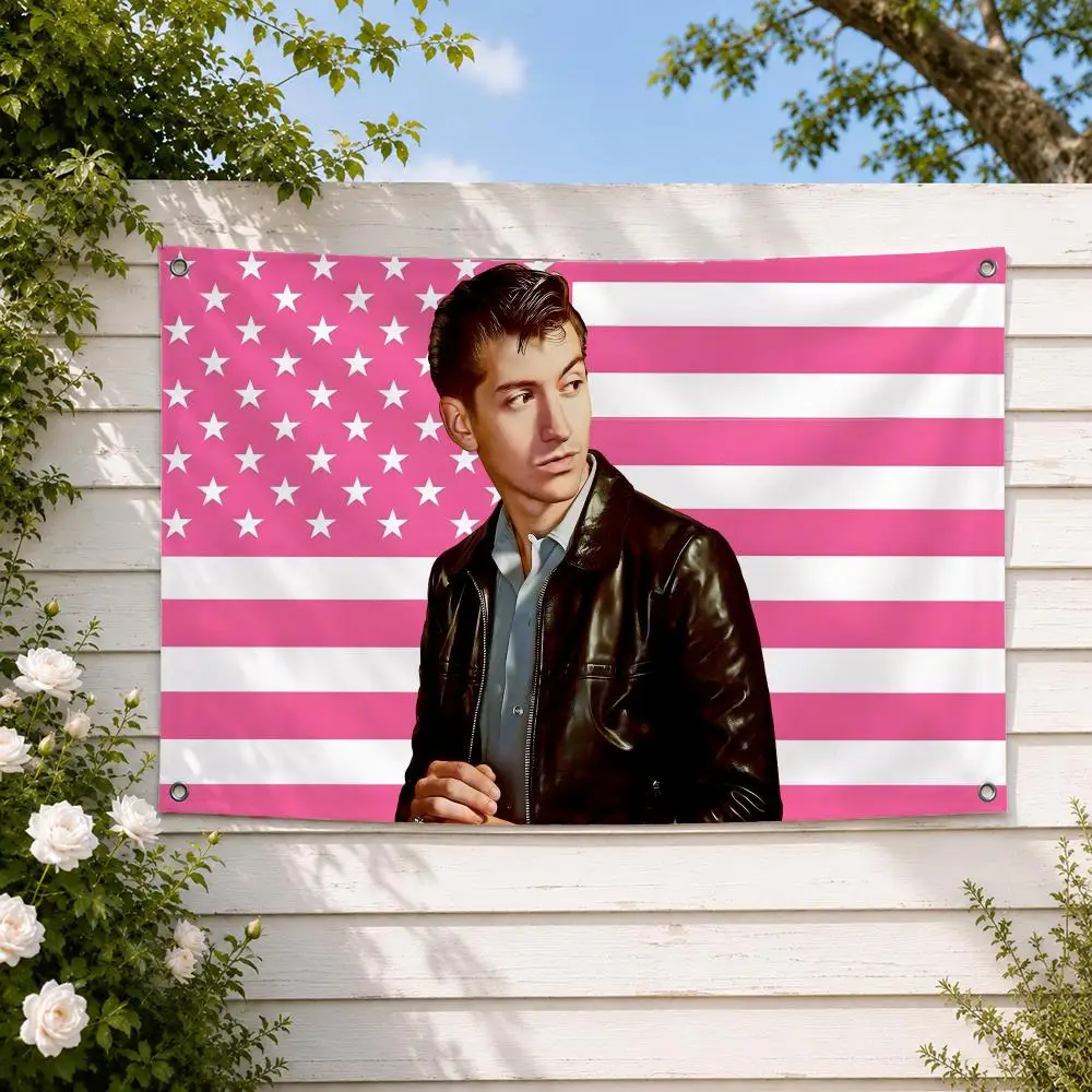 Singer Alex Turner Arctic Monkeys Flags decor flag banner,wall hanging flag,indoor outdoor wall decor,yard garden porch patio