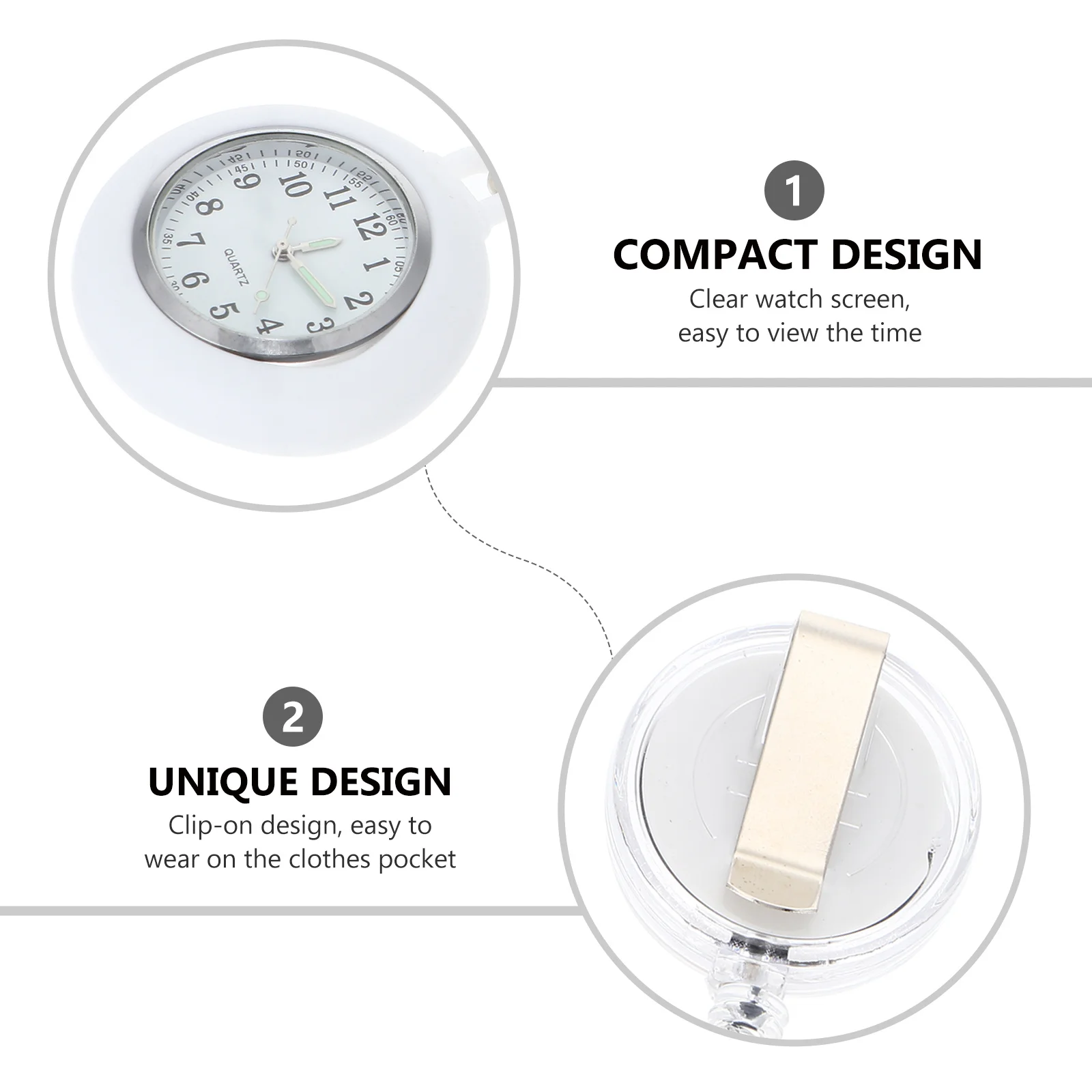 Montre de poche pour infirmière, médecin, étudiant, cadran clair Durable, Portable pour femmes étudiantes, cadeau d'anniversaire