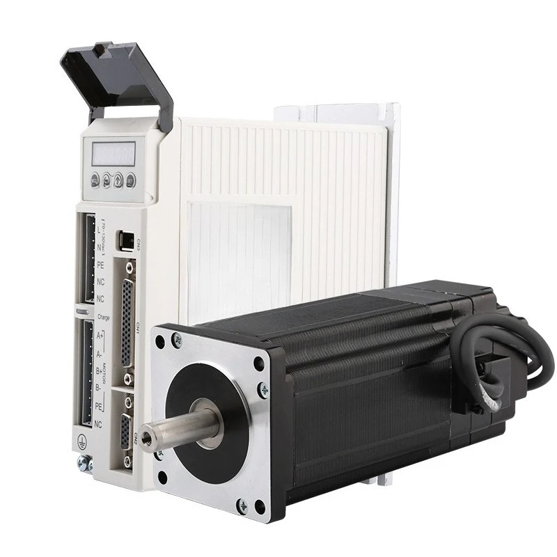 Engraving machine hybrid servo driver digital display brake closed-loop stepper motor set