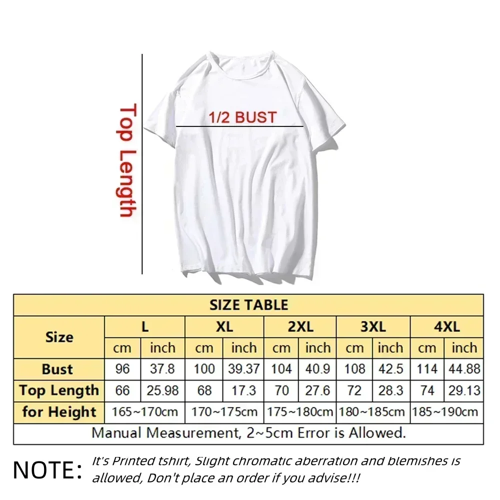 Funny Cartoon Print T-shirts for Men Tshirts Graphic Clothing Spring Holiday Short Sleeve Loose Oversized Tops Boys Tees