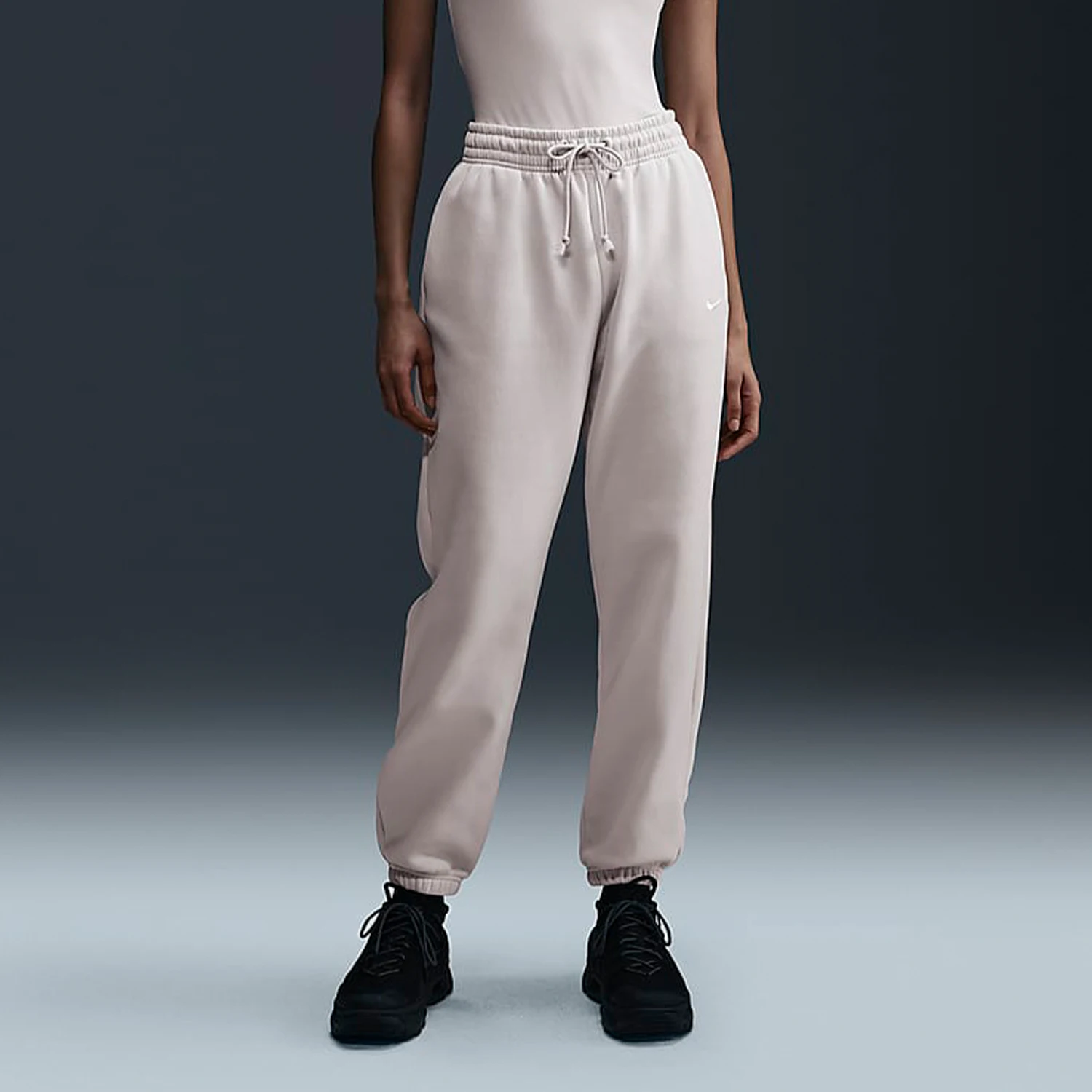Pantalon Nike authentique surdimensionné pour femmes, pour l'entraînement, la course à pied, les loisirs, avec attaches à la cheville FZ5997-104
