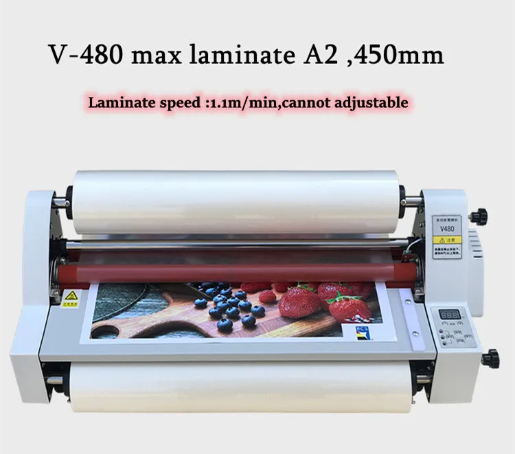 for V-480 A2 450mm cold and hot desktop economic roll laminator laminate machine