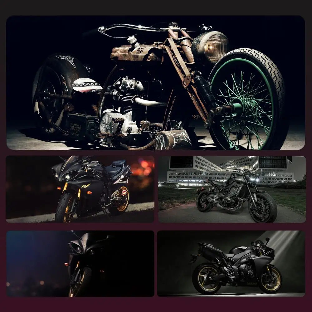

Japanese Fashion Brand Motorcycle Mousepad Large Gaming Mouse Pad LockEdge Thickened Computer Keyboard YAMAHA Table Desk Mat