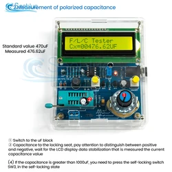 DC 5V LCD Digital Transistor Tester Capacitor Capacity Meter Inductive Capacitance Electronic Measurement Instrument Capacimeter