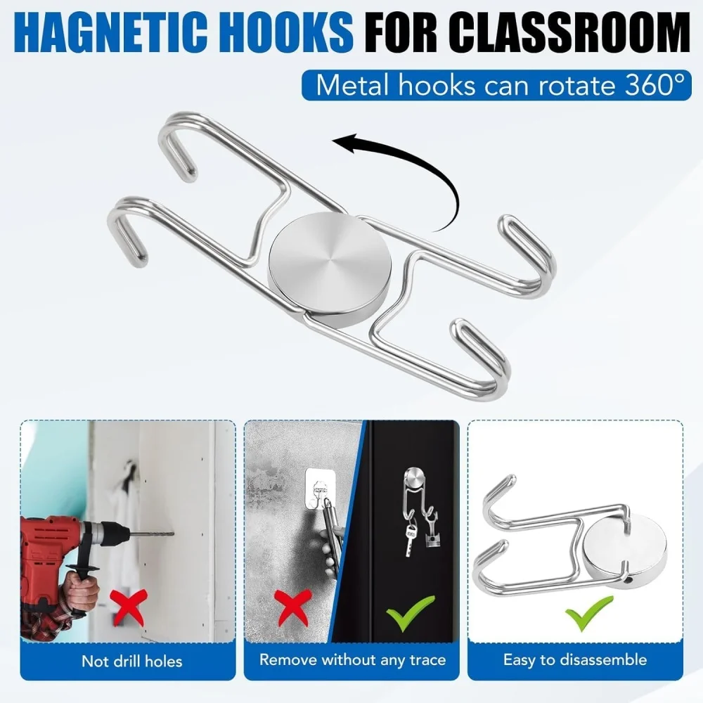Magnetic Hook Cruise Cabin Ship Essentials Magnet Hooks Heavy Duty Strong Magnets Refrigerator Fridge Hanger Storage Holder Hook