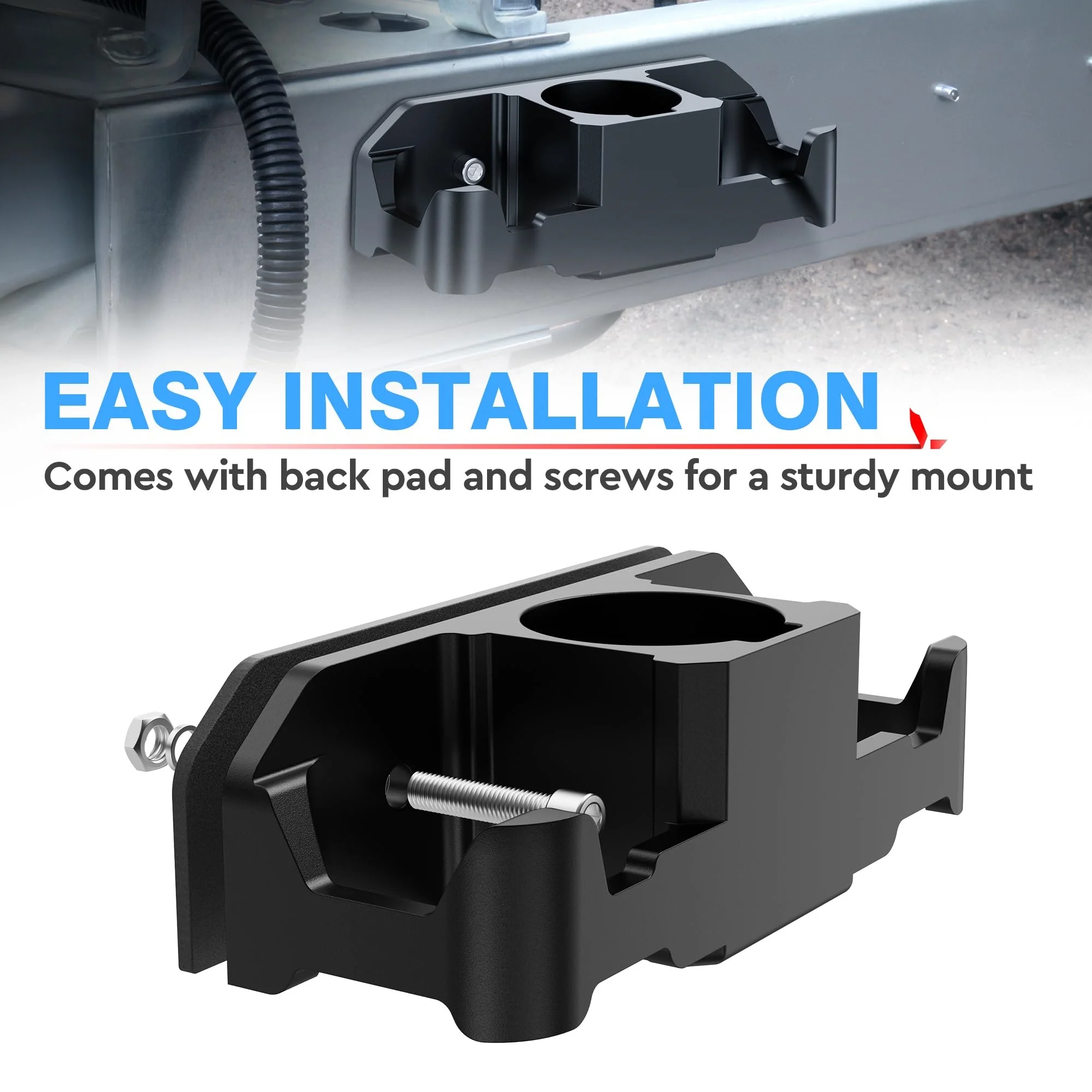 Heavy‑Duty Aluminum Trailer Chain Storage Holder, Chain Cable Storage Kit, Universal Parts for Motorhomes & Campers