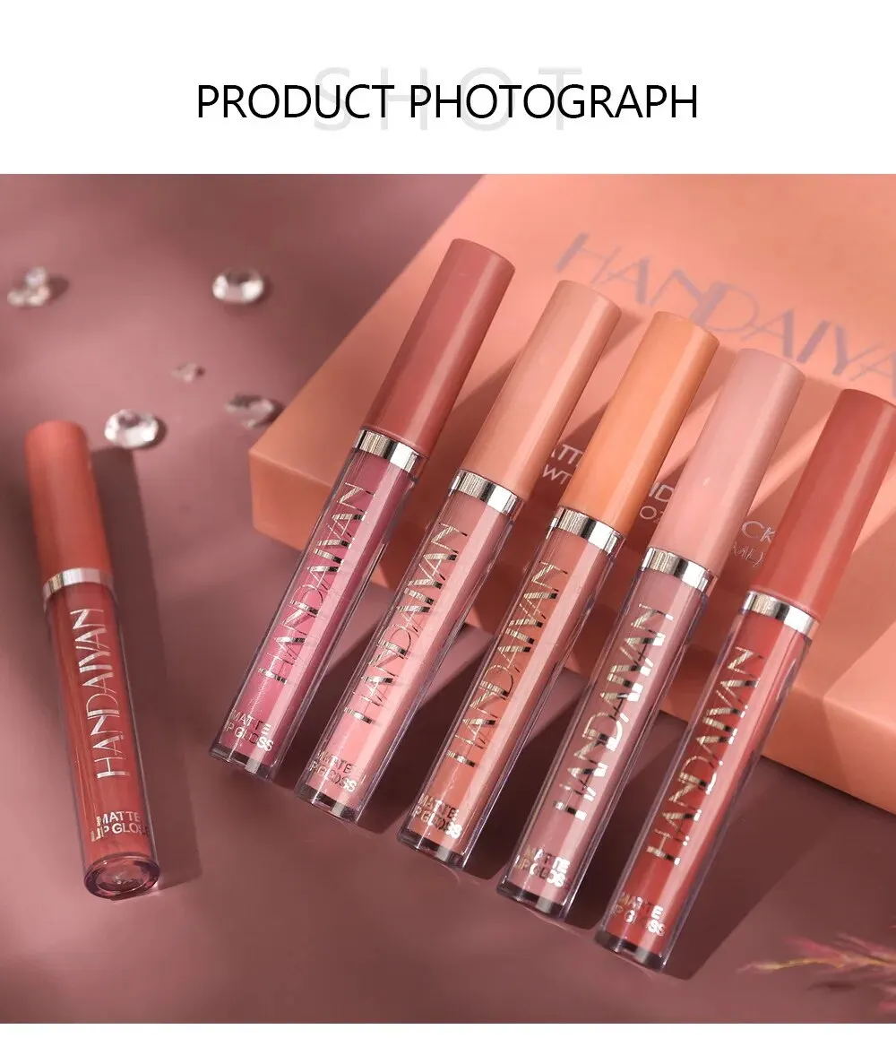 Set di rossetti liquidi Ultra Matte Velvet Waterproof Long Lasting Lip gloss Nude Makeup Cosmetic Kit