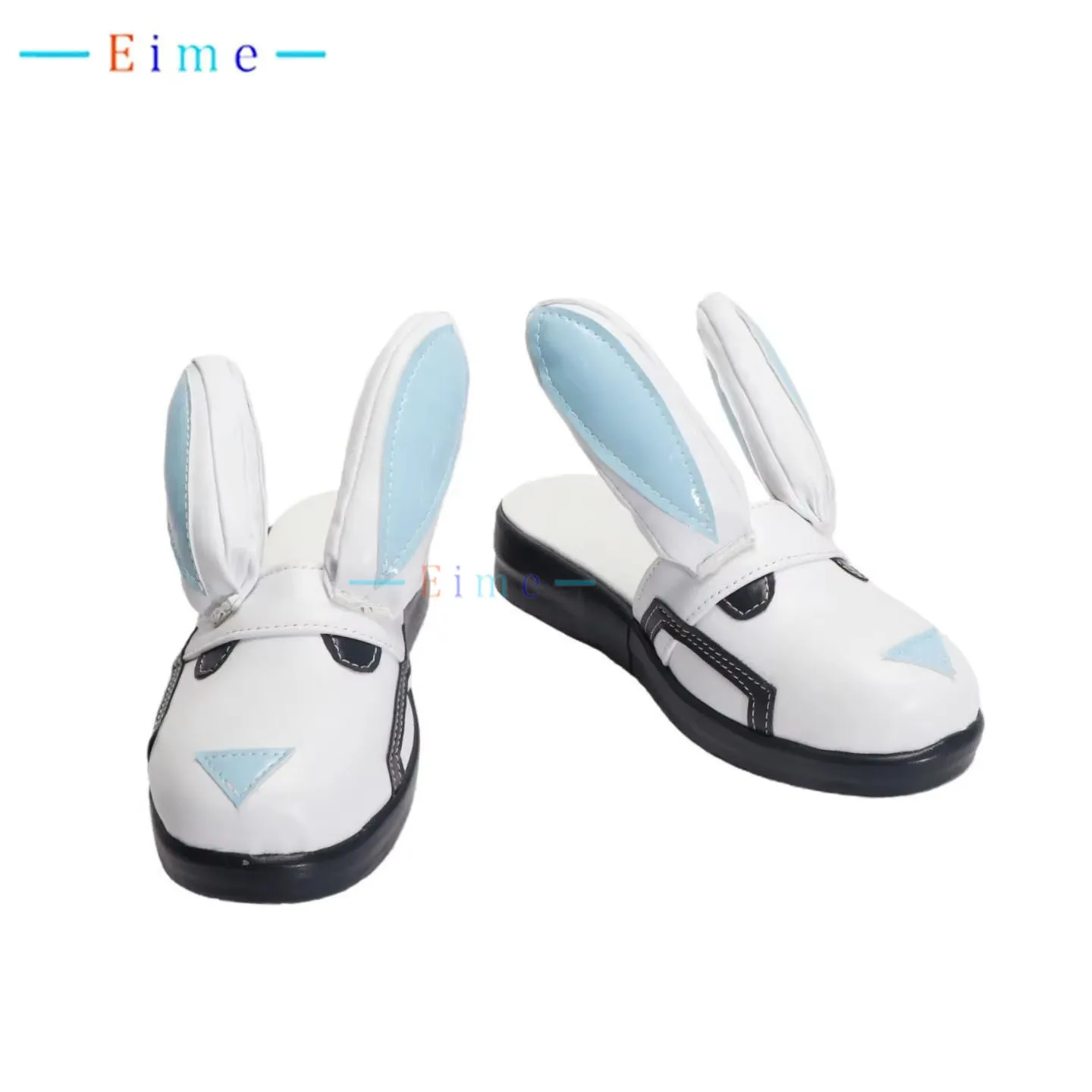 Aurora Rabbit Slippers Cosplay Shoes Game Cosplay Props Halloween Carnival Sandals Custom Made Big Size Pu Leather Shoes