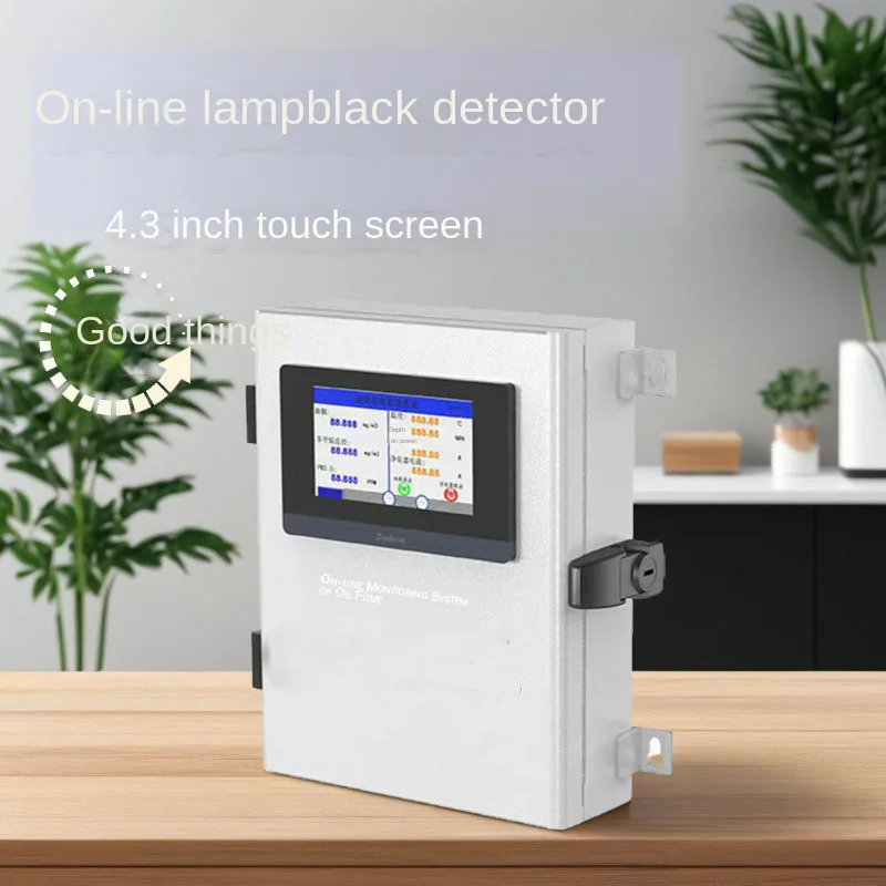 

4.3-inch touch screen catering fume online kitchen detector non-methane total hydrocarbon particulate matter concentration alarm