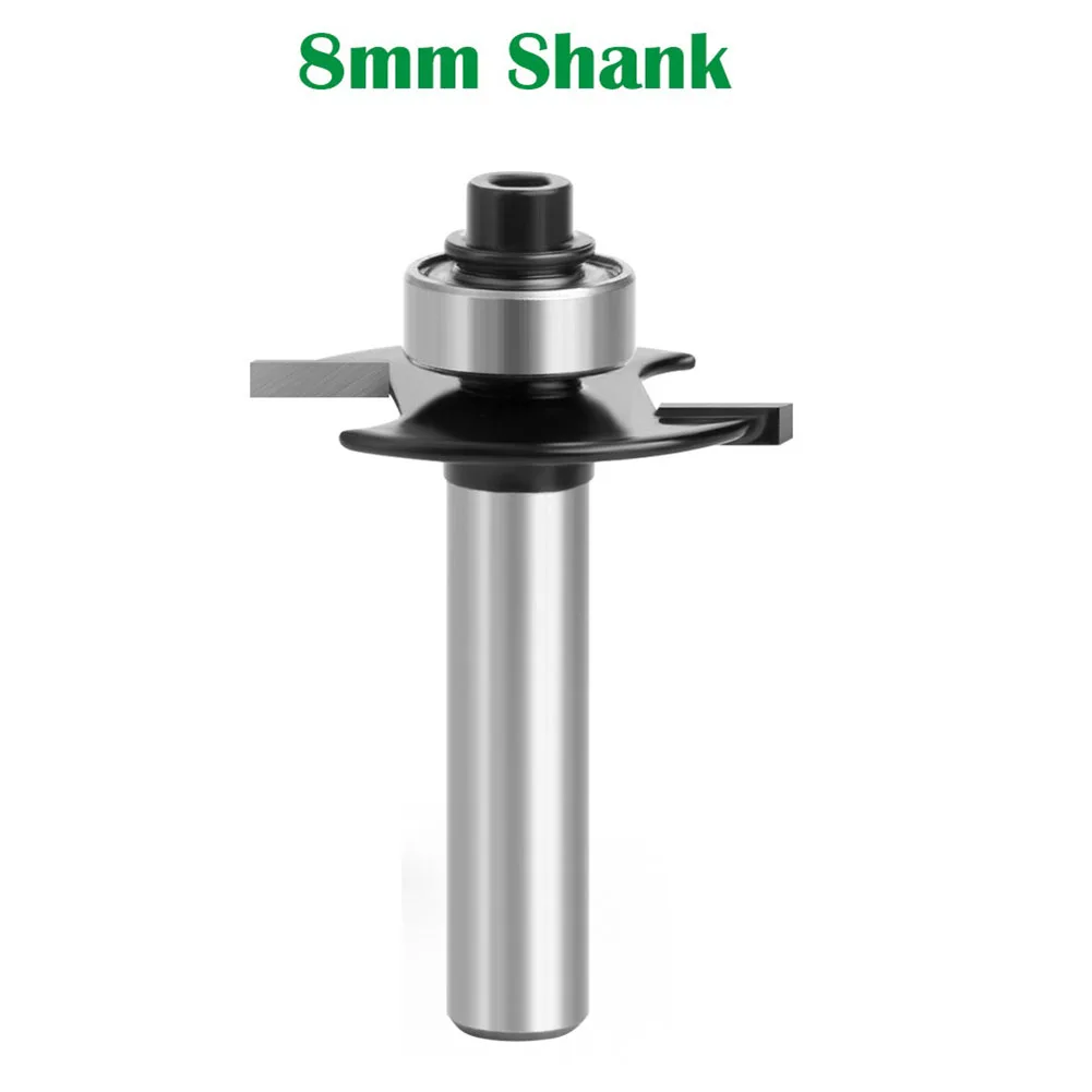

Power Tool Milling Cutter 8mm Shank Biscuit Joint Grooving 2 Flutes 45# Steel Router Bit Slot Cutter T-Sloting