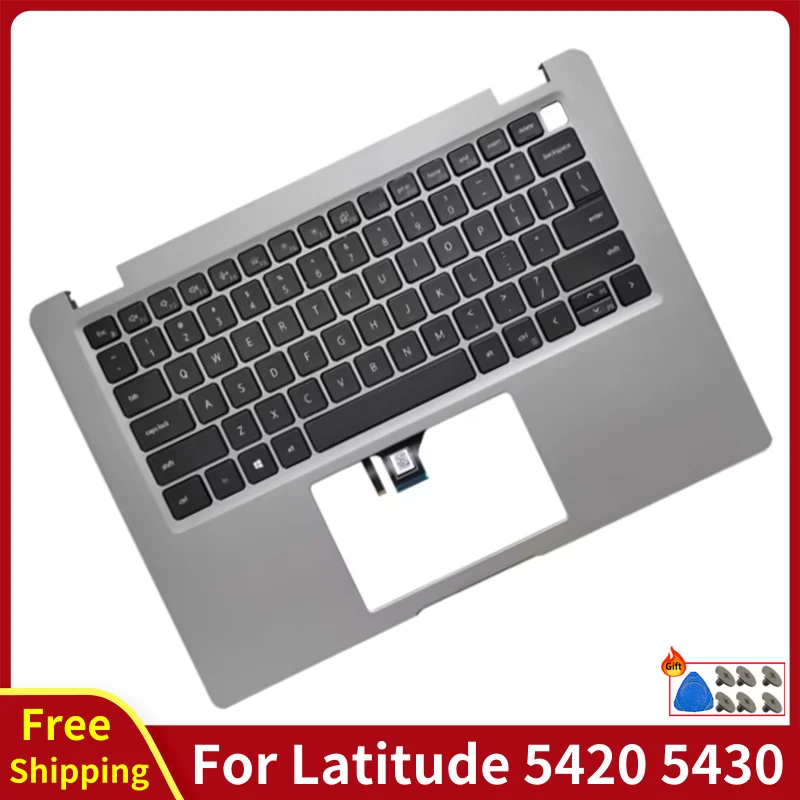 Original For Latitude 5420 5430 New Laptop With US Keyboard Palmrest Upper Top Cover Computer Replace Accessories Casing Case