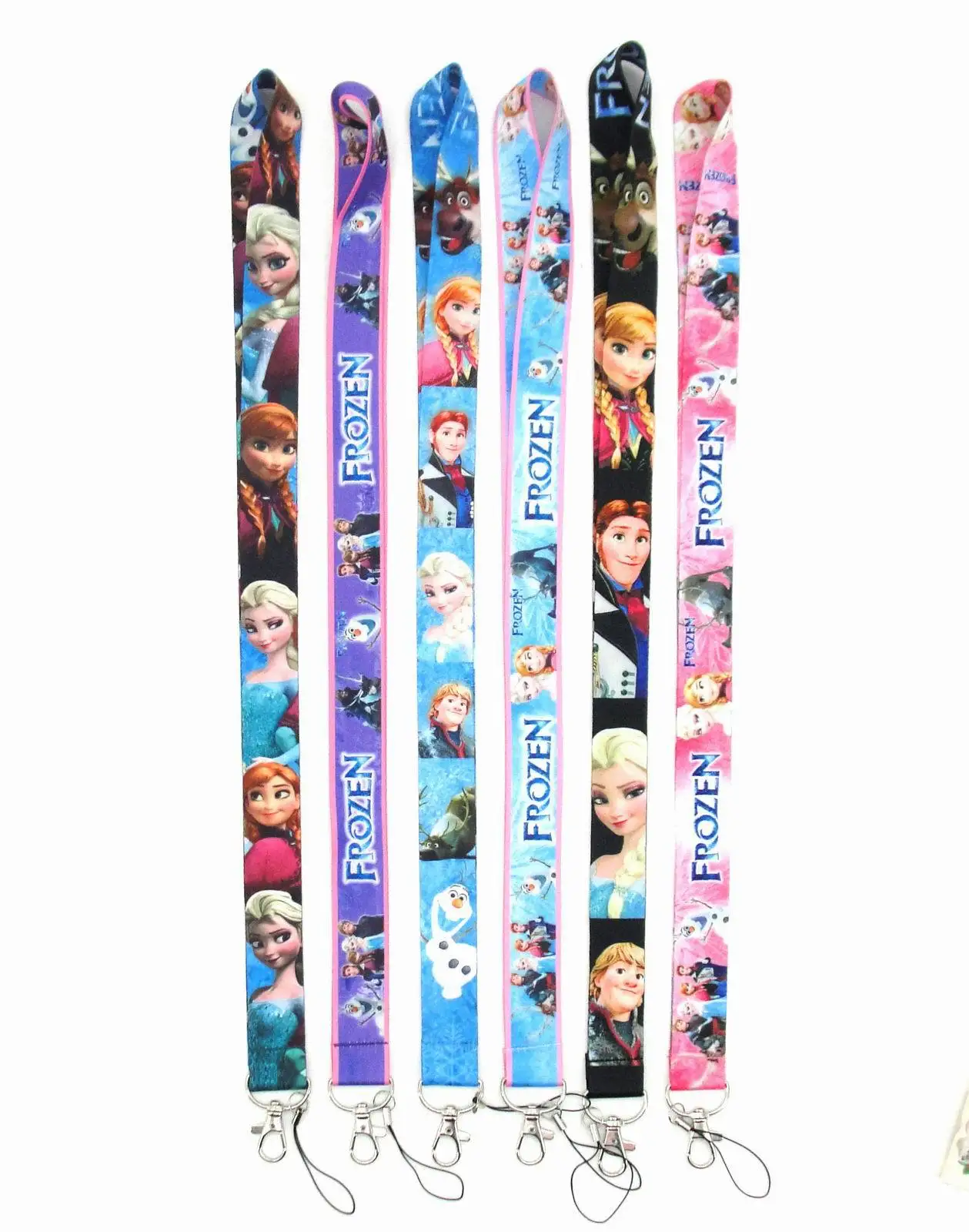 Disney FROZEN Cartoon Creative Lanyard Badge ID Lanyards Mobile Phone Rope Key Lanyard Neck Straps Accessories