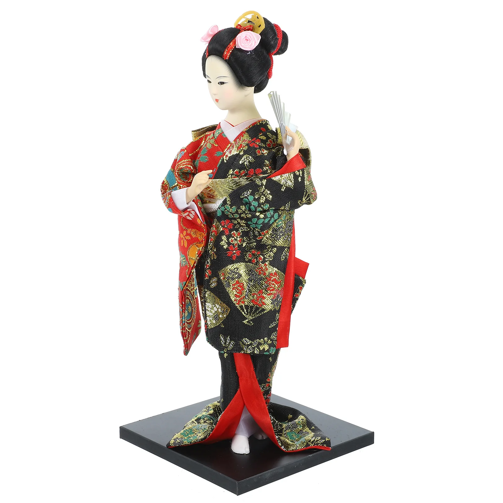 

2pcs 2 Pack Tabletop Kimono Ornament Figure for Female Japanese Cosplay Charms Decorations