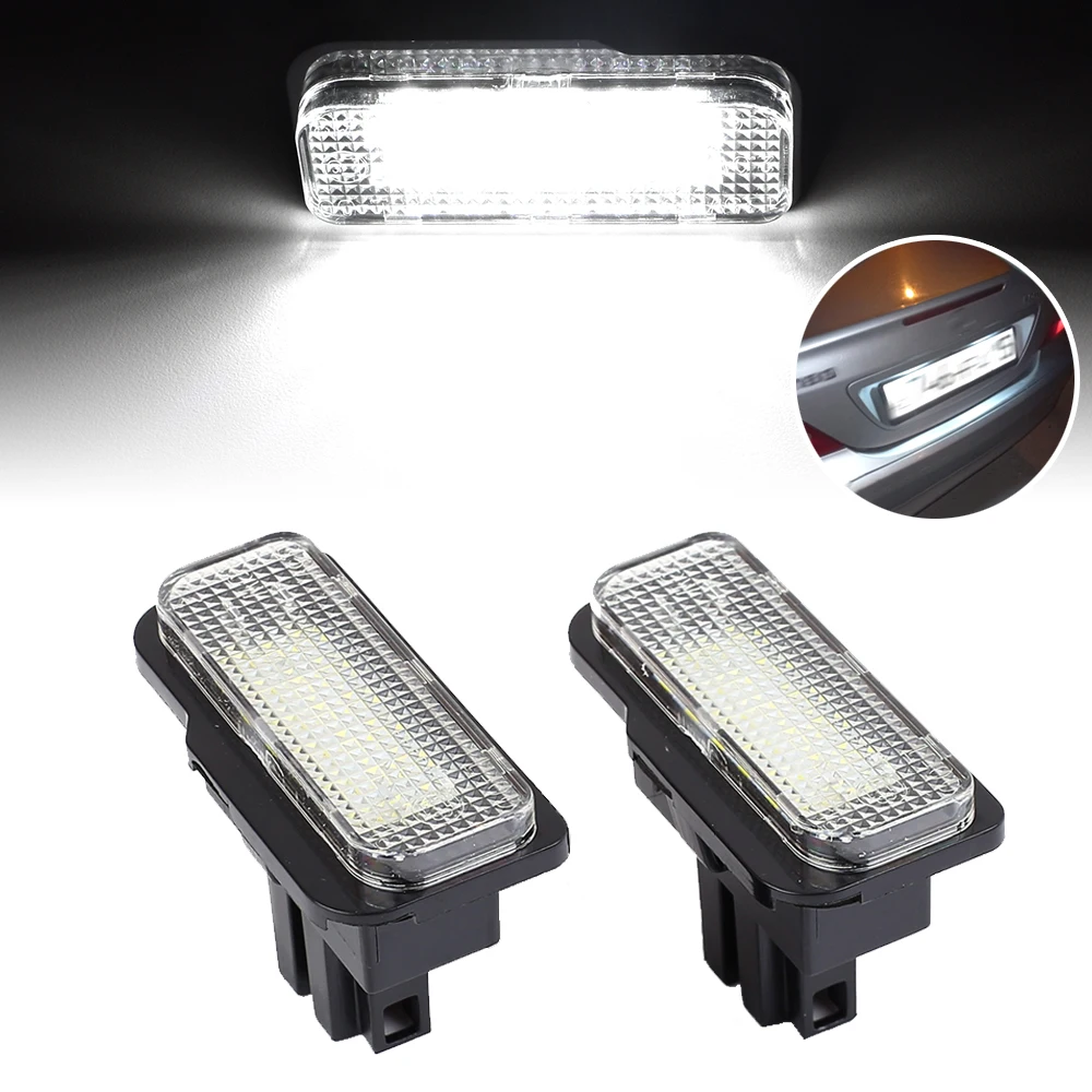 

LED CANBUS No Error License Plate Light Base Bulb for Mercedes-Benz W203 5D W211 4D W219 R171 2D Car Number Plate Lamp White