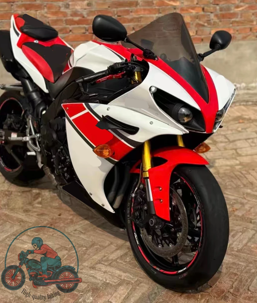 High quality New ABS Full Fairings Kit Fit for YAMAHA R1 2009 2010 2011 2012 09 10 11 12 Bodywork Set Custom Red White