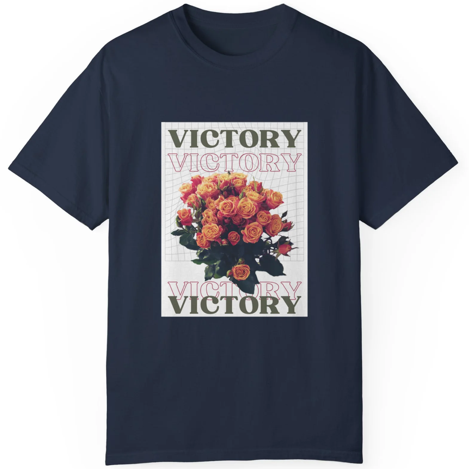 Best Gift Victory Day Mens And Ladies T-Shirt Pretty Roses