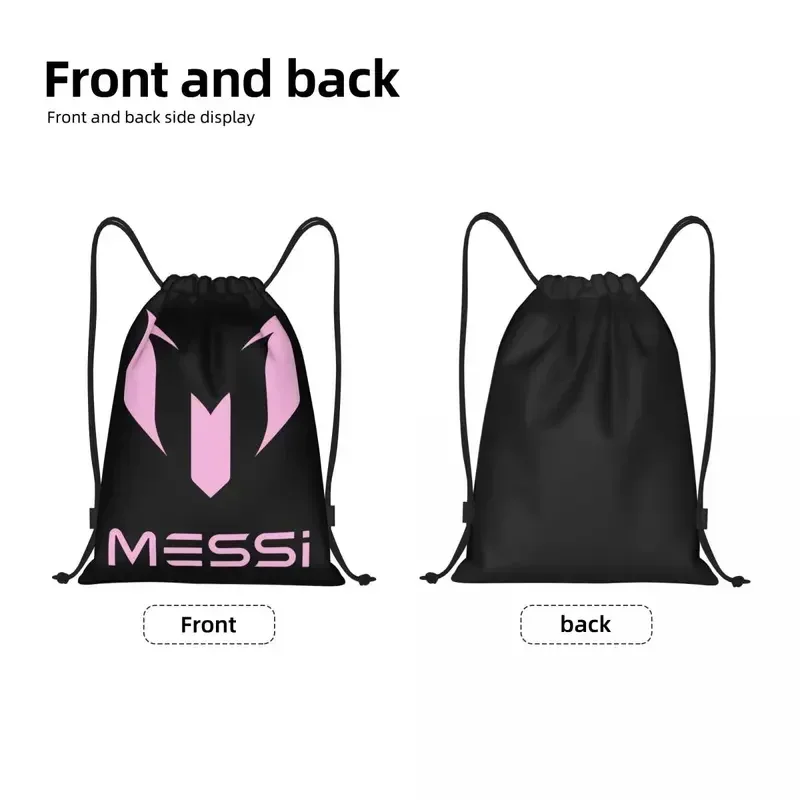 Custom Pink Messis 10 Drawstring Backpack Bags Women Men Lightweight Gym Sports Sackpack Sacks for Traveling