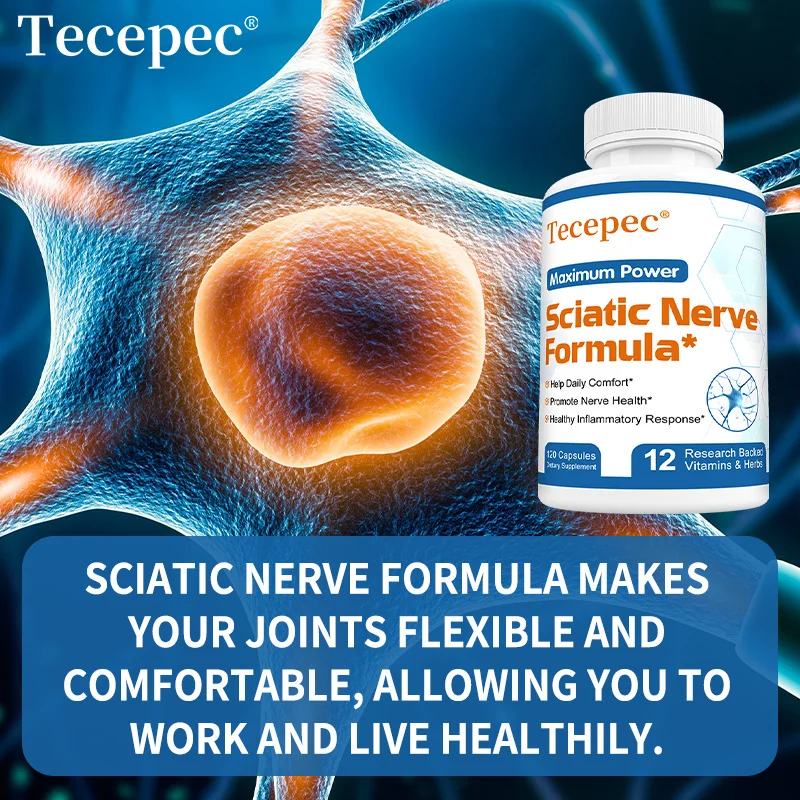 Sciatica Health Support - Sciatica Relief Supplement, Vitamin B Complex- Nerve Health, Anti-Inflammatory & Nerve Support Formula