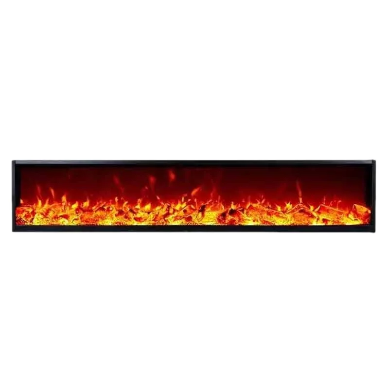 Smart Built-in Electric Fireplace Adjustable Flame Color Remote Control Heater TV Stand Decoration For Living Room Home Decor