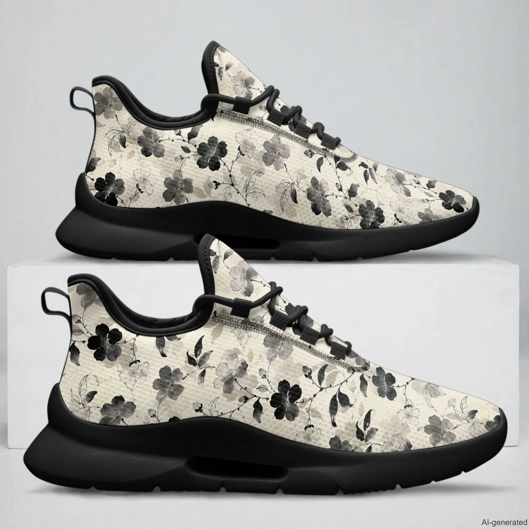 XIXIRIMIDO Nursing Sneakers for Woman Lace-up Casual Shoes Cheap Nursing Shoes for Women Nice Non-slip Nurse Sneakers Floral