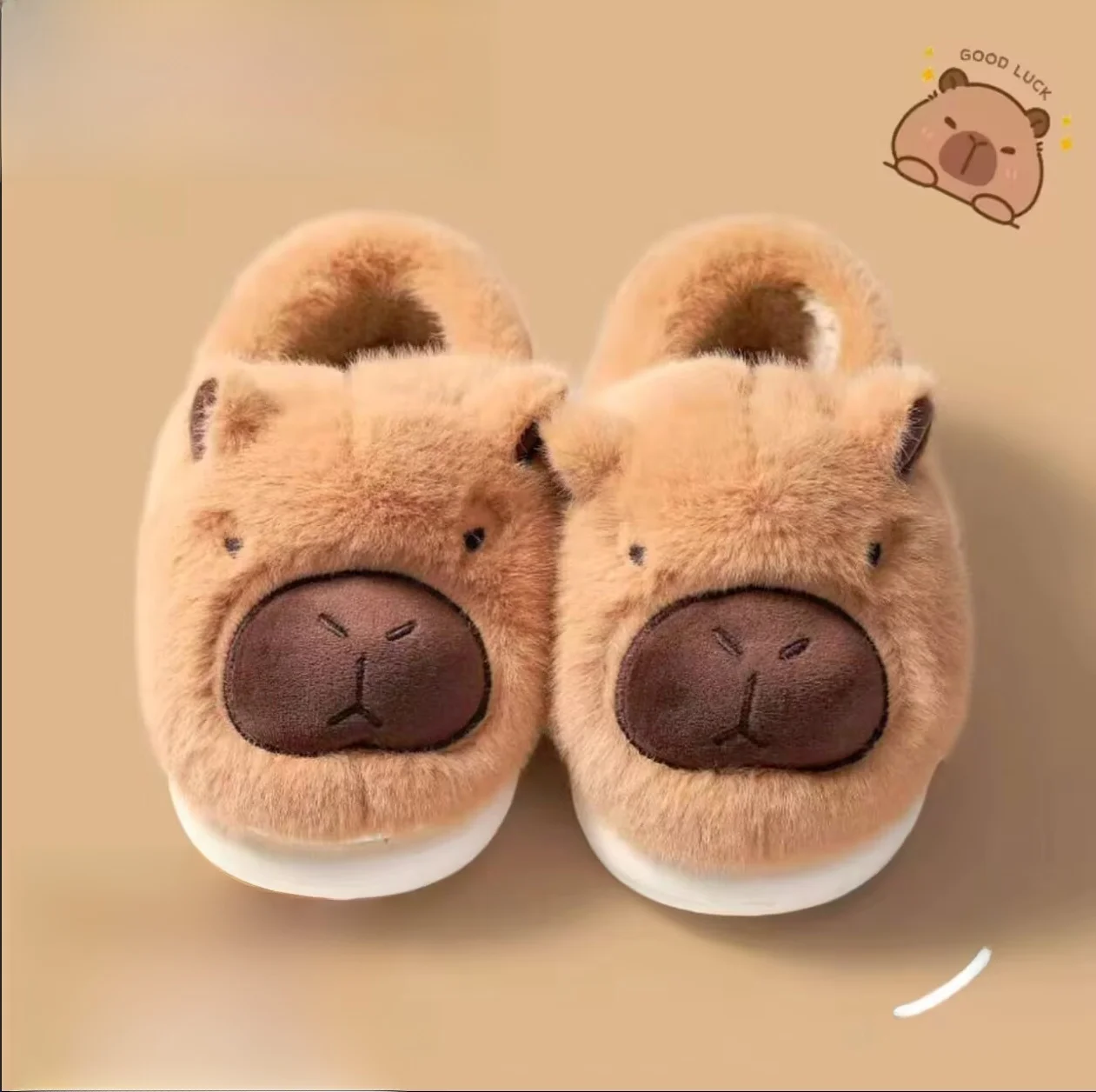 

Cute Couple Cotton Slippers Indoor Outdoor Anti-Slip Thi Bot Warm oes Men's Women's Home Wear Winter Comfortable Slip-On
