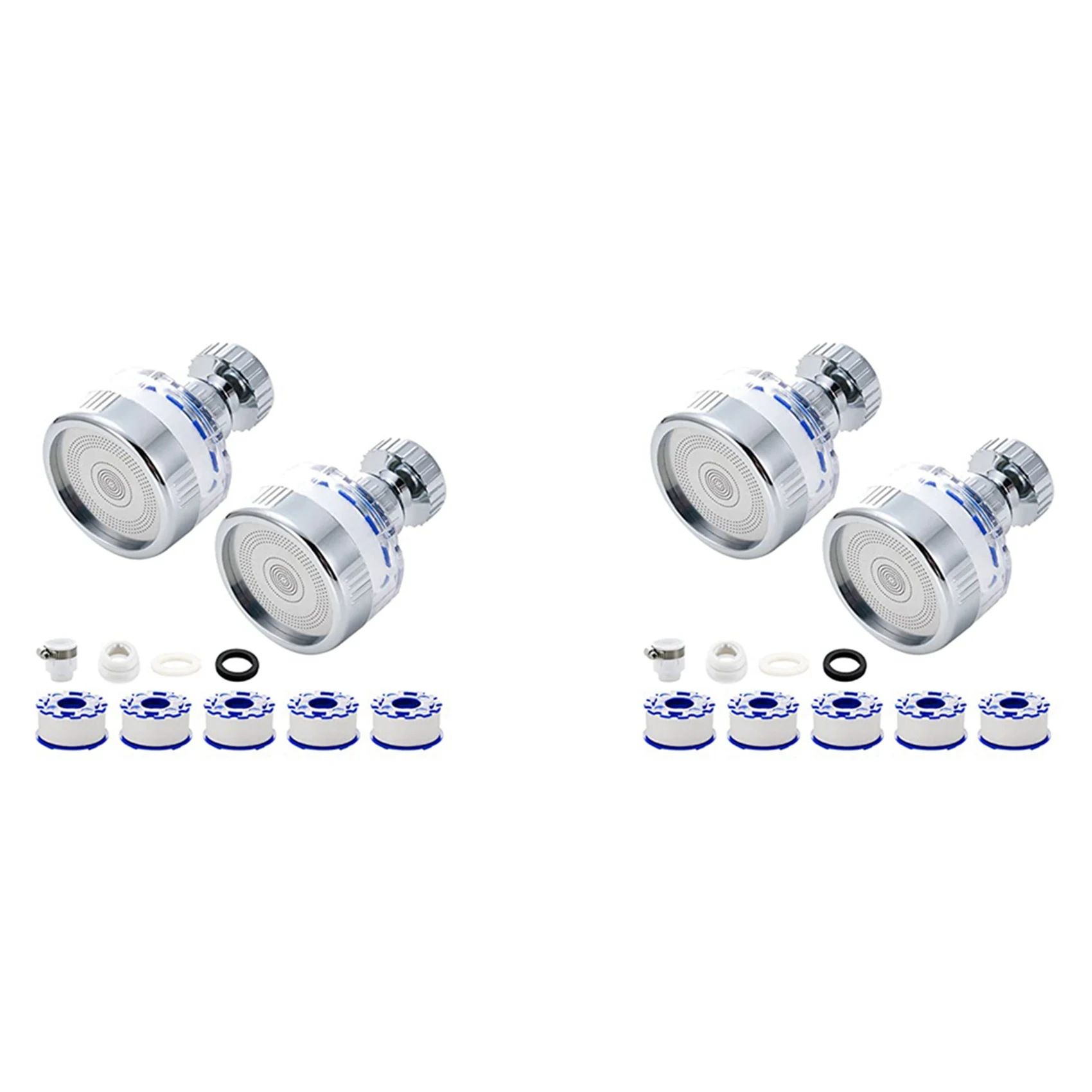 

ABFI 2X Фильтр для воды для раковины, фильтр для крана, 360 ° Вращающиеся фильтры для смесителей, очиститель, фильтрация крана для домашней ванной комнаты