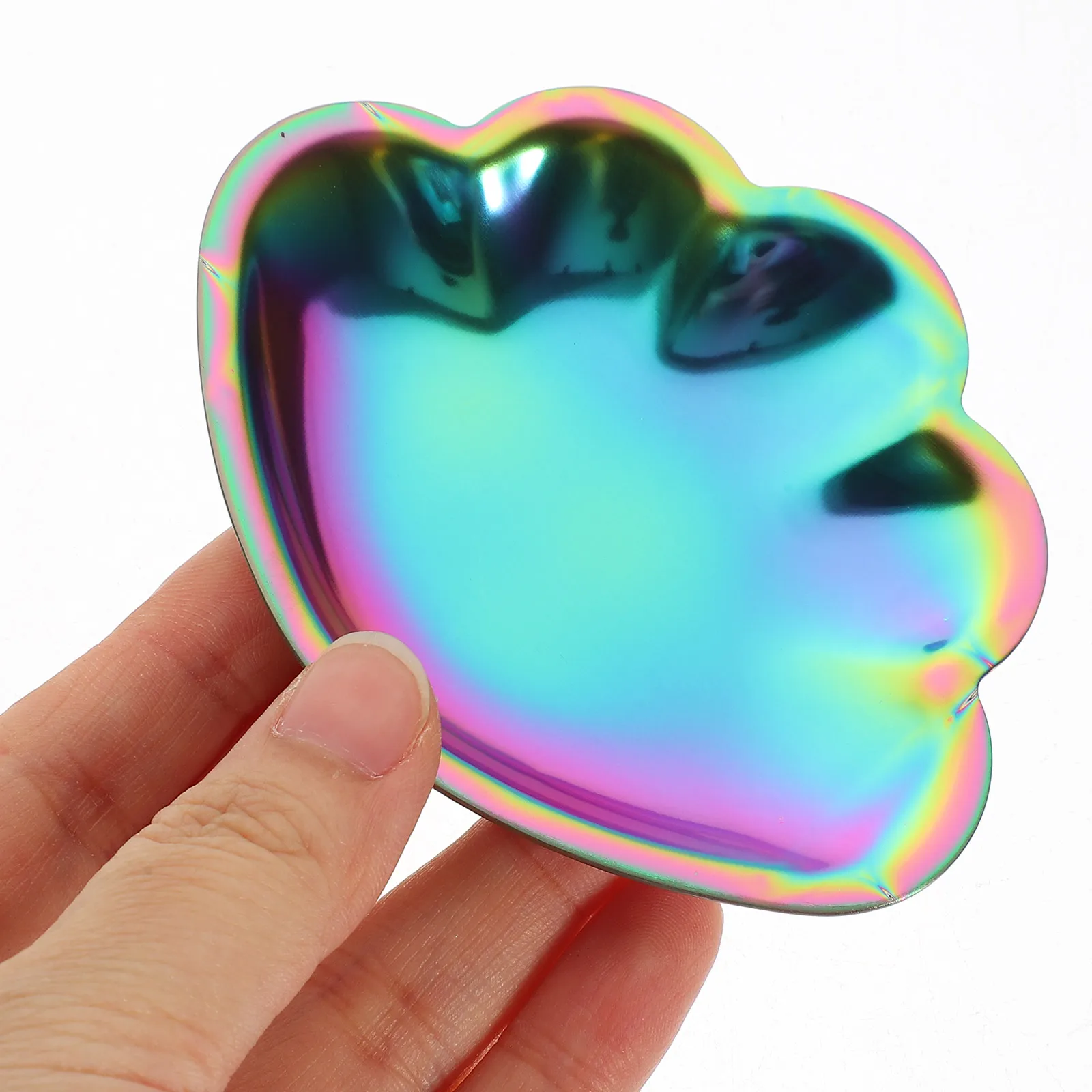 

Shell Shaped Jewelry Tray Stainless Steel Storage Plate Earring Holder Necklace Display Dish Seashell ganizer Storage Container