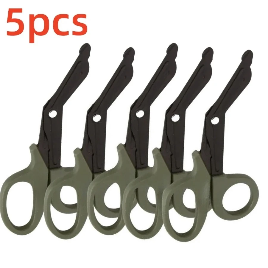 5PCS Scissor Trauma Gauze Cutter Emergency First Aid Shear Outdoor Paramedic Bandage Medical Scissors Tool