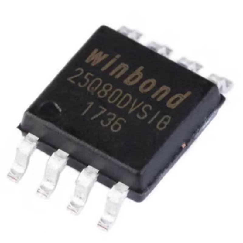 

10 Pieces of Brand New Original W25Q80Dvssig with Silkscreen 25Q80Dvsib, Smd Sop-8 Flash Spi Memory Chip