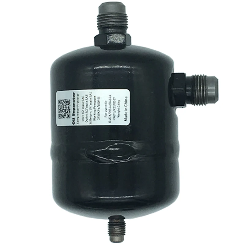 Oil Separator with Capillary Throttle for Small Hermetic Compressor Freezer Efficient Oil Return