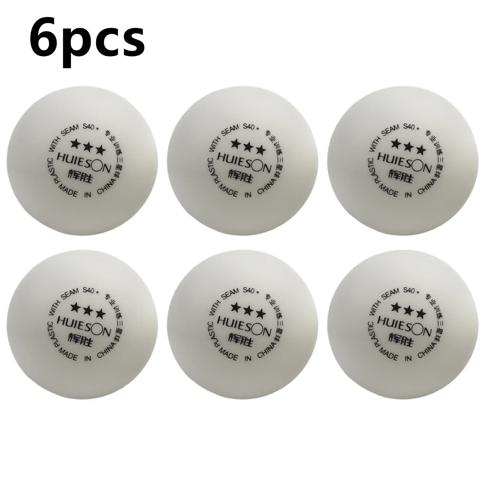 6pcs Table Tennis Ball Replacement Pingpong Ball 3 Star D40+mm New Material ABS Table Tennis Training Balls For Ping Pong Balls