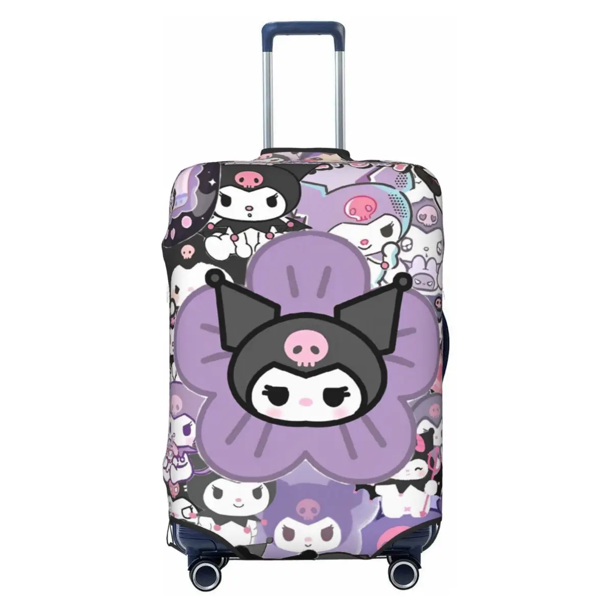 

MINISO милый Kuromi Kawaii мультфильм чехол для чемодана защита для бизнеса отпуск практичные принадлежности для багажа