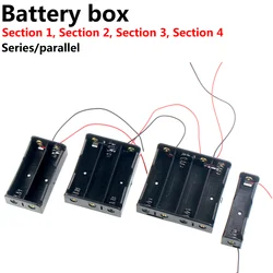 5PCS DIY Plastic 18650 Battery Box Storage Case 1 2 3 AA 4 18650 Power Bank Cases  Holder Container 1X 2X 3X 4X With Wire Lead