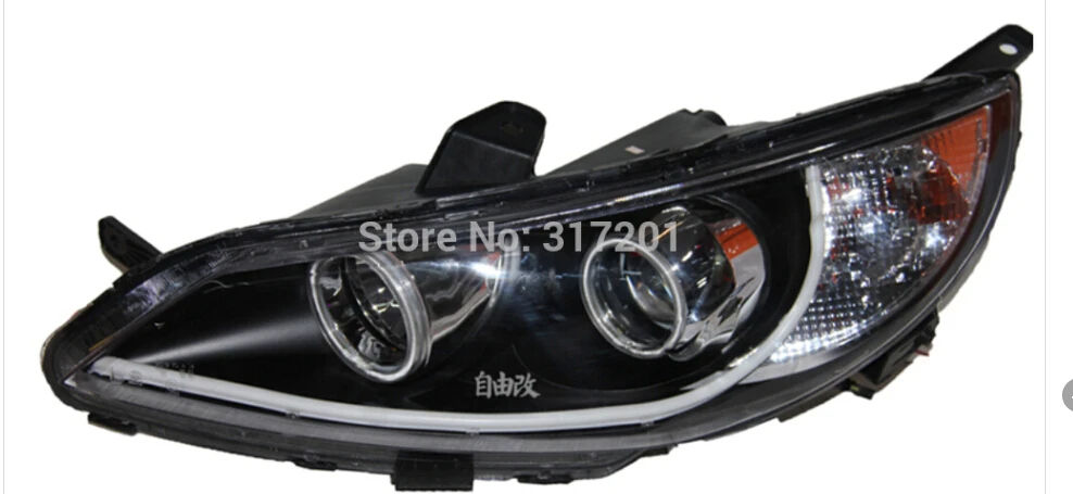 car bumper headlamp JAC J6 headlight RS LED DRL car accessories HID xenon front light jac fog