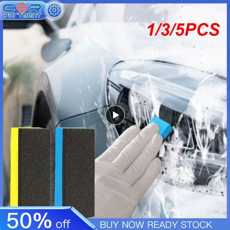 

1/3/5PCS New Car Wash Mud Mud Stick Sponge Block Pad Before Removing Pollutants Polishing Wax For Car Care And Cleaning