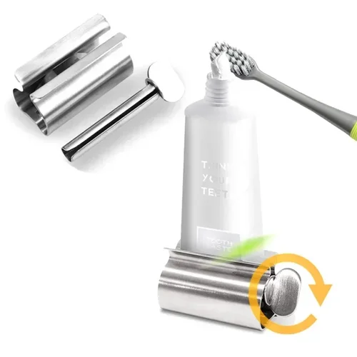 Imagen 2 del producto Dispensador De pasta De dientes, herramienta De extrusión De Metal, exprimidor De Tubo perezoso, extrusora De pigmento, tensor De Tubo De tinte para el cabello, Cepillo De Dientes