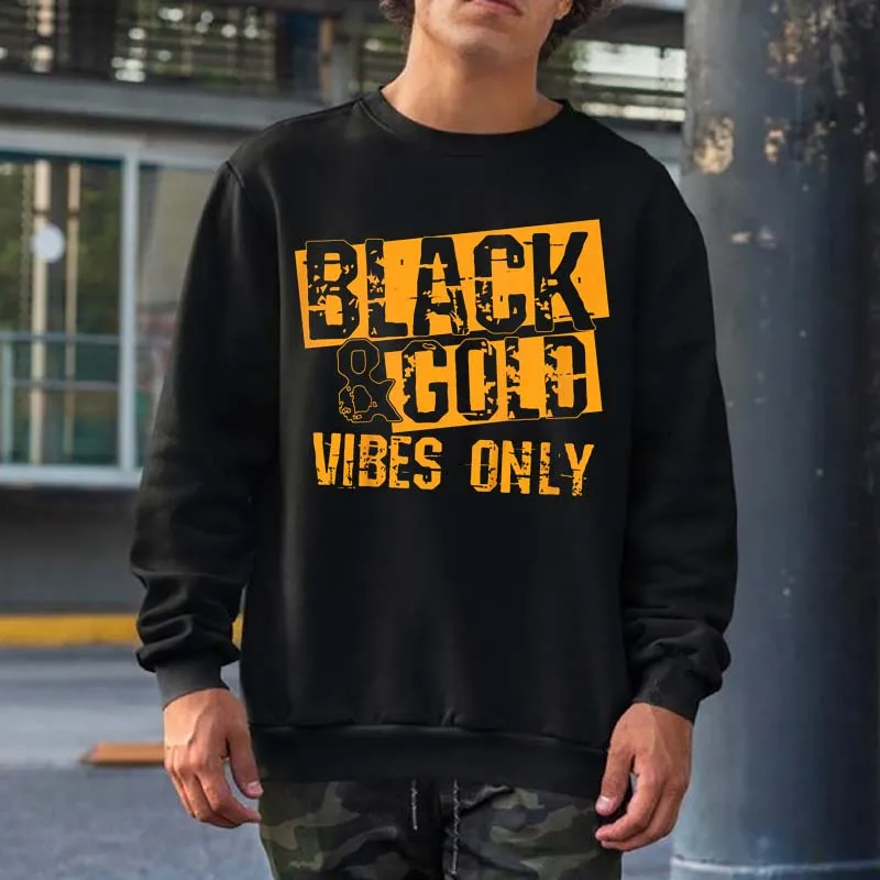 

Black Gold Game Day Group for High School Football Sweatshirts Men Women Streetwear Crewneck Hooded Tops 100% Cotton Hoodies
