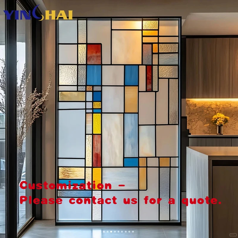 

custom.Custom Stained Screens Panel Mirror Panels French Wrought Glass Room Dividers Divided Partitions Room Dividers