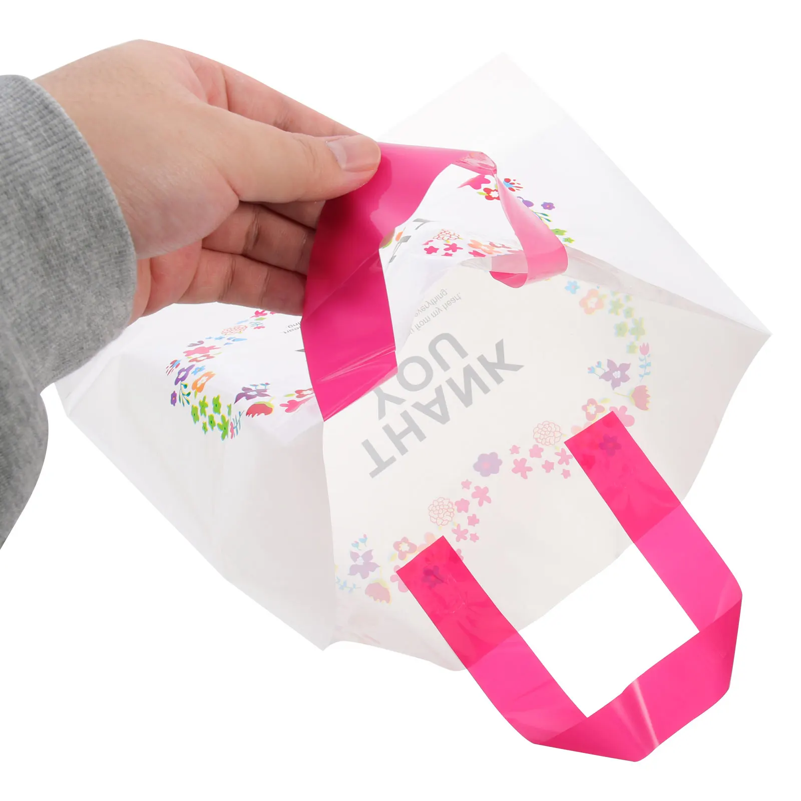 

50 Pcs Clothing Bags Small Large Foldable Grocery Shopping Garment Handbags Tote