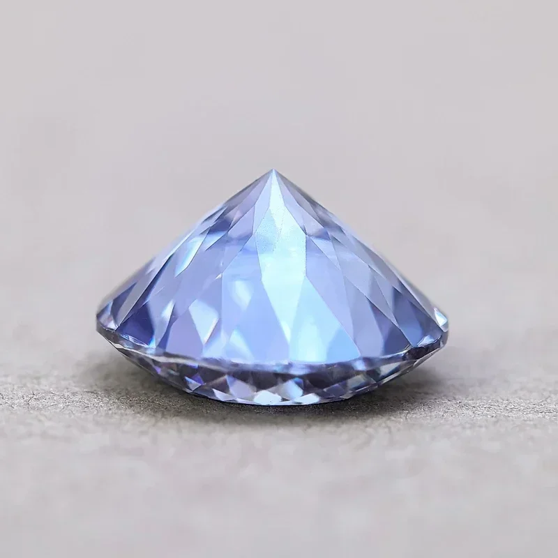 NEW Moissanite Stone 100 Faceted Cut Lavender Color Charms Gemstone DIY  Necklace Earrings Main Materials with Certificate