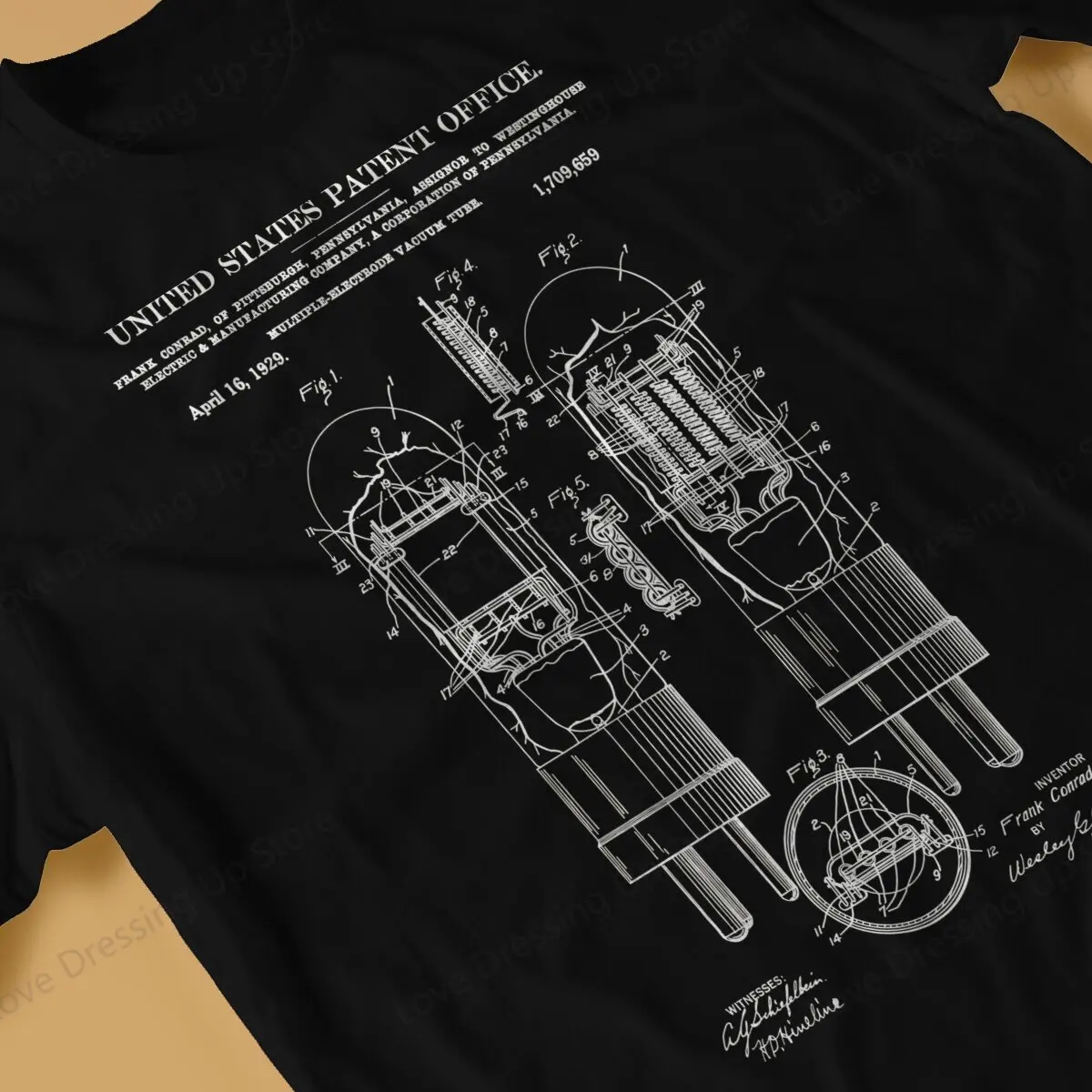 Vacuum Tube Electronic T Shirt Vintage Alternative Men\'s Tshirt Cotton Men Clothes