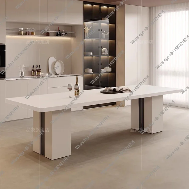 

A69 Designer Writing Dining Table Mobile Restaurant Modern Luxury High Dining Table Poker Study Gaming Muebles Living Room Furni