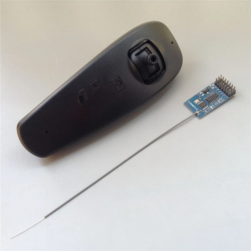 Black 6-channel nesting boat remote control 2.4G single motor rudder turning/dual motor differential turning